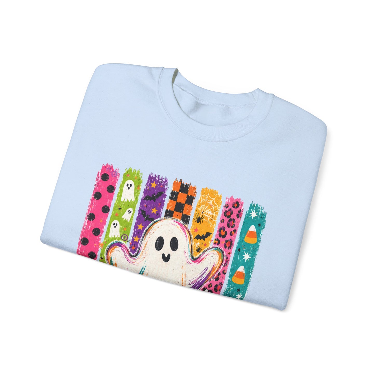 Rainbow Ghost Halloween Sweatshirt | Cute Ghost Graphic Crewneck