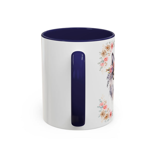 Geeky Goddess Wolf Accent Coffee Mug