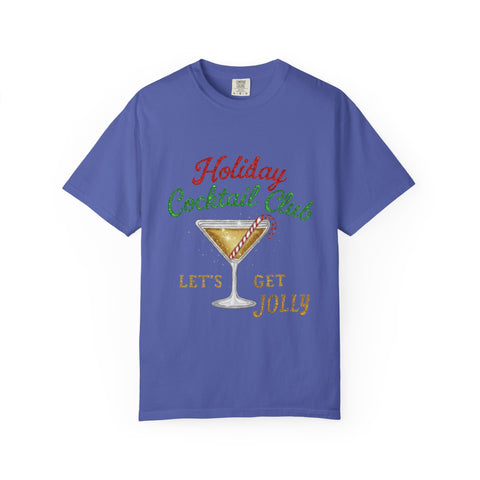 Holiday Cocktail Club T-Shirt | Let's Get Jolly Christmas Tee
