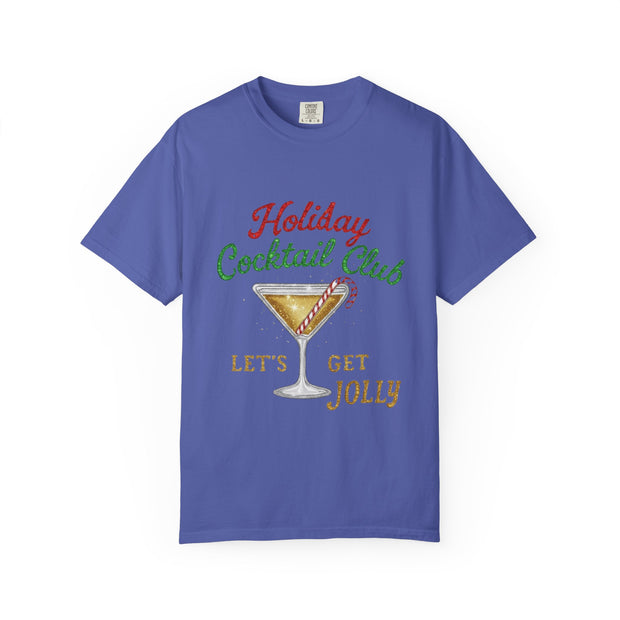 Holiday Cocktail Club T-Shirt | Let's Get Jolly Christmas Tee