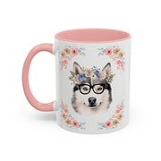 Geeky Goddess Siberian Husky Accent Coffee Mug