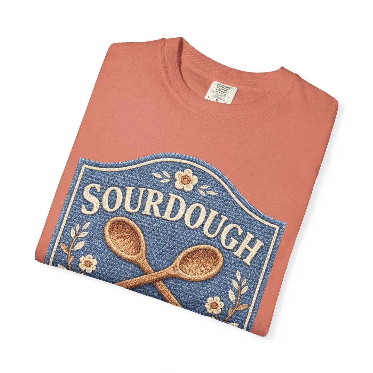 Sourdough Social Club T-shirt | Vintage Baking Badge, Bread Loaf & Spoons