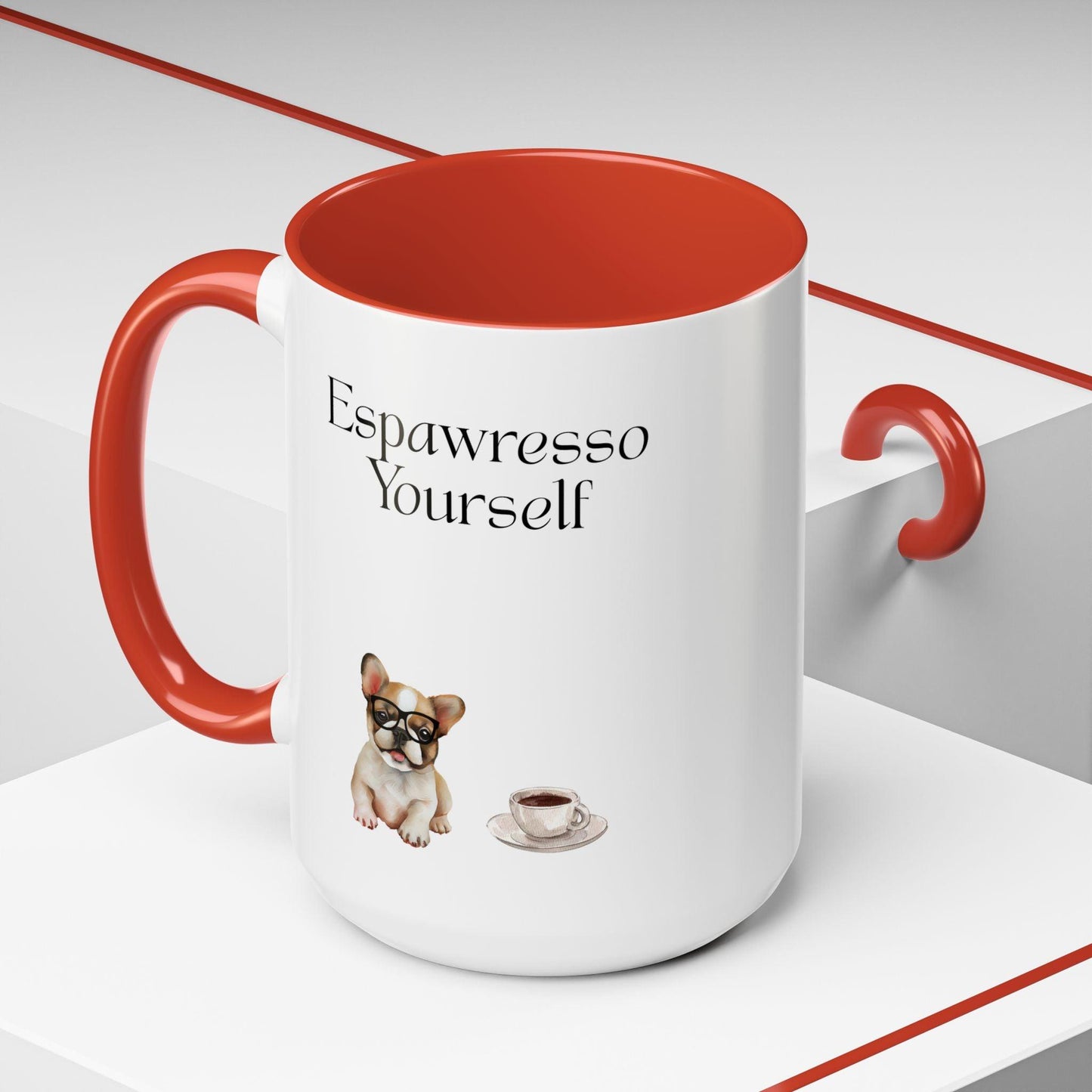 'Espawresso Yourself' French Bulldog Accent Coffee Mug