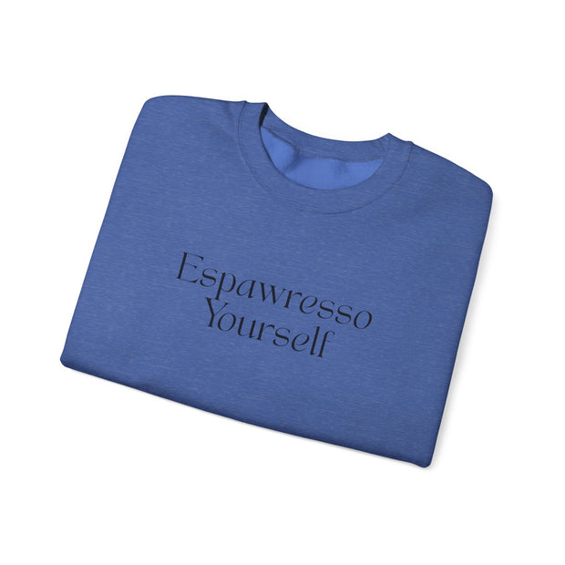 'Espawresso Yourself' Pug Crewneck Sweatshirt