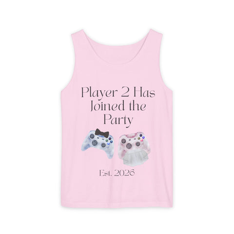 'Player 2 Has Joined the Party' 'Est. 2026' Unisex Tank Top