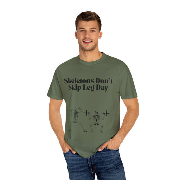 'Skeletons Don't Skip Leg Day' Unisex T-Shirt