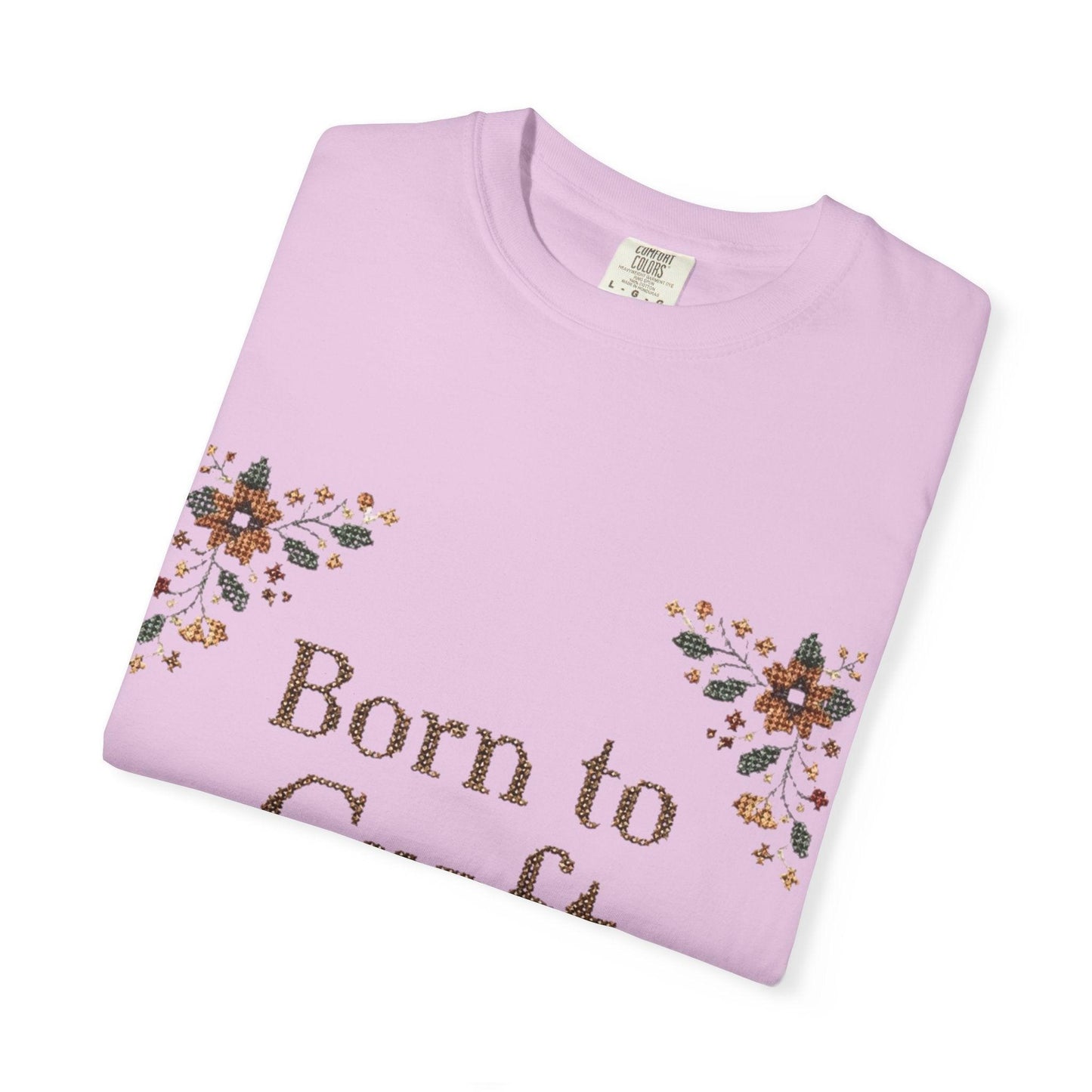 Born to Craft T-shirt | Floral Crafting Quote Tee