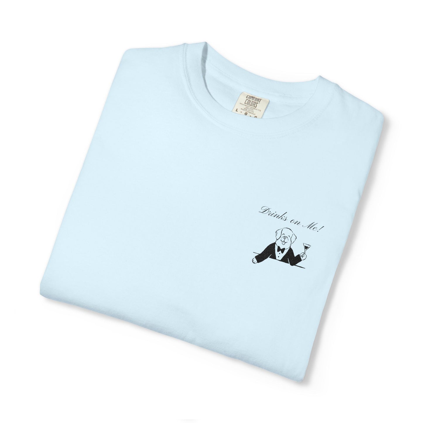 Drinks On Me Wedding Shirt, Funny Dog Bride Tee, Cocktail Hour Bridal Shirt, Cute Puppy Wedding Tee, Bachelorette Shirt