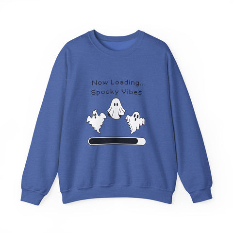 'Now Loading..Spooky Vibes' Unisex Crewneck Sweatshirt