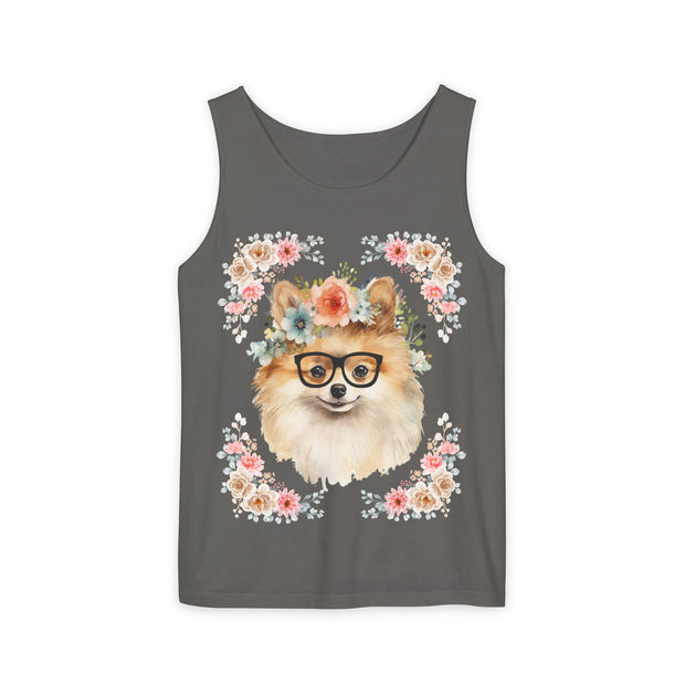 Geeky Goddess Pomeranian Unisex Tank Top