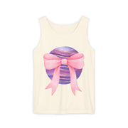 Pink/Purple Planet Wrapped In Bow Unisex Tank Top