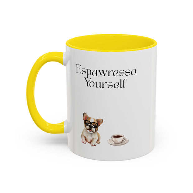'Espawresso Yourself' French Bulldog Accent Coffee Mug