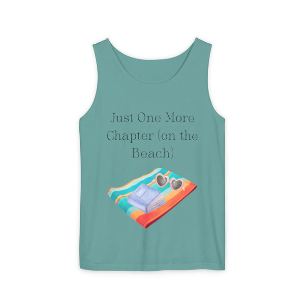 'Just One More Chapter (on the Beach)' Unisex Tank Top