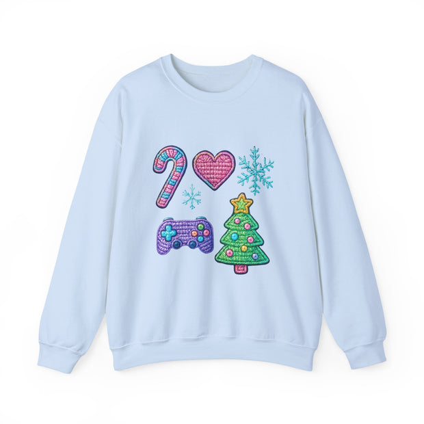 Christmas Gamer Sweatshirt | Unisex Crewneck | Holiday Sweatshirt, Gift for Gamers, Cozy Winter Wear, Christmas Apparel, Festive Sweatshirt