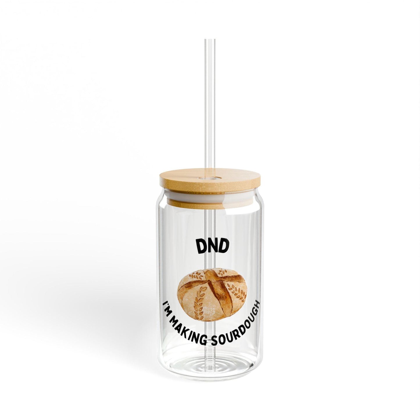 Sourdough Loaf Illustration Sipper Glass | 16oz