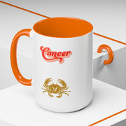 'Cancer' Zodiac Accent Coffee Mug