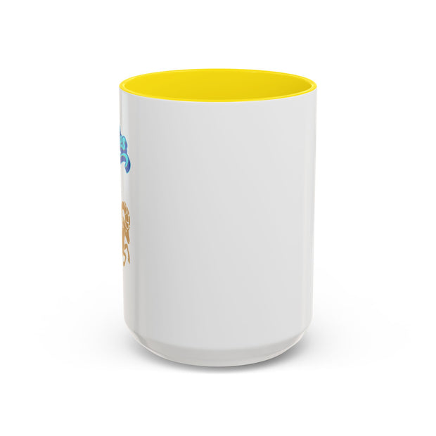 'Aries' Zodiac Accent Coffee Mug