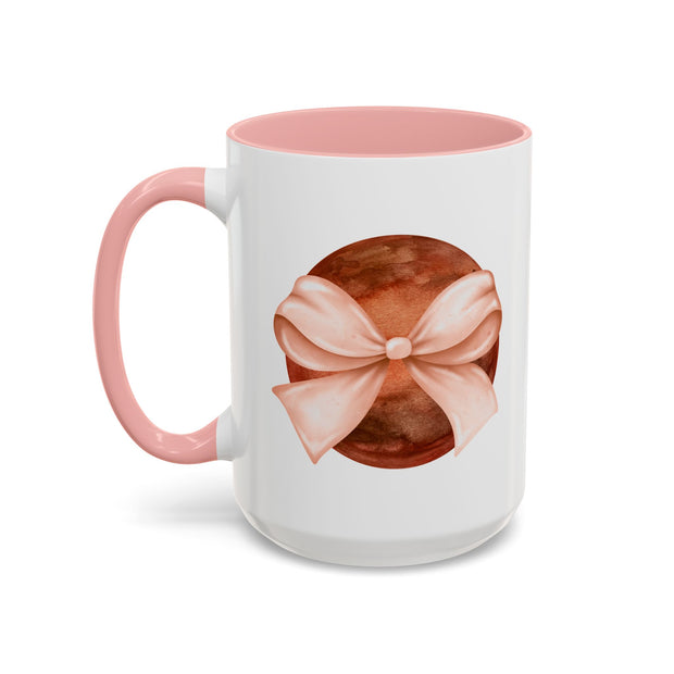 Mars Wrapped In A Bow Accent Coffee Mug