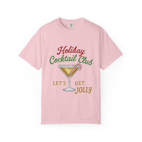 Holiday Cocktail Club T-Shirt | Let's Get Jolly Christmas Tee