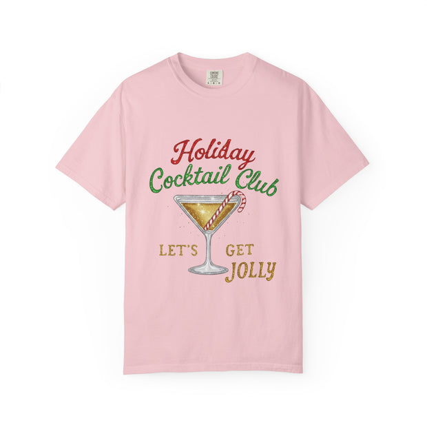 Holiday Cocktail Club T-Shirt | Let's Get Jolly Christmas Tee