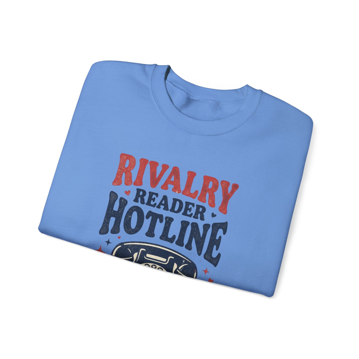 Rivalry Reader Hotline Sweatshirt, Hockey Romance Booktok Crewneck, Sports Romance Reader Pullover