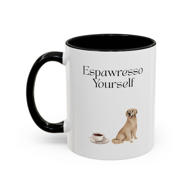 'Espawresso Yourself' Golden Retriever Accent Coffee Mug