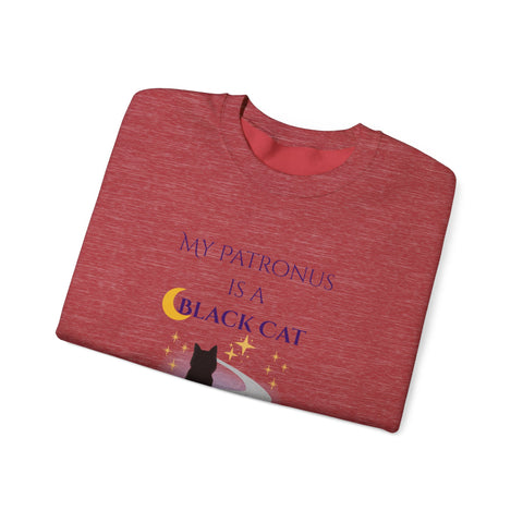 'My Patronus Is A Black Cat' Unisex Crewneck Sweatshirt