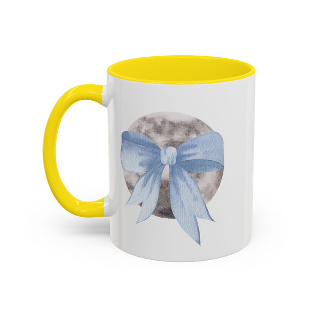 Moon Wrapped In A Bow Accent Coffee Mug