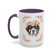 Geeky Goddess Saint Bernard Accent Coffee Mug