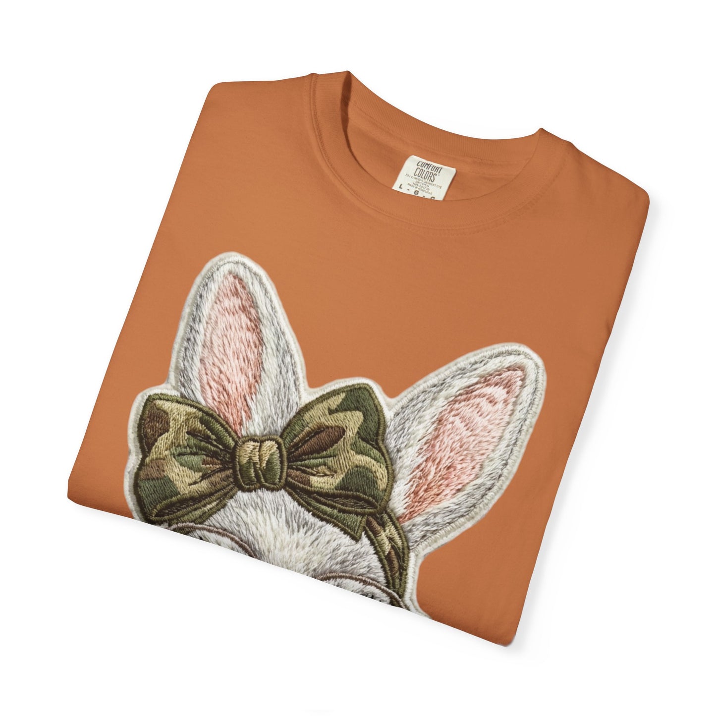 Hipster Bunny Illustration T-Shirt | Bunny with Glasses and Bow