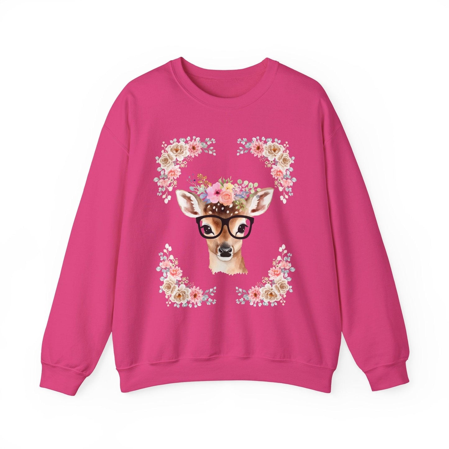 Geeky Goddess Deer Unisex Crewneck Sweatshirt