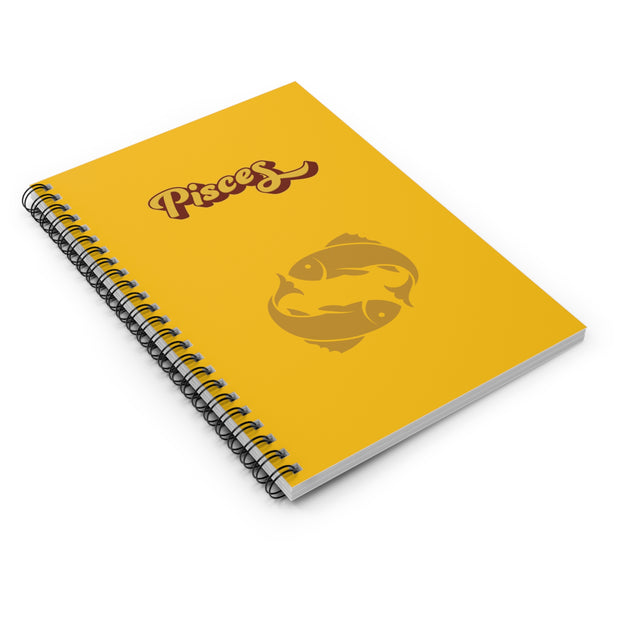 'Pisces' Zodiac Spiral Notebook