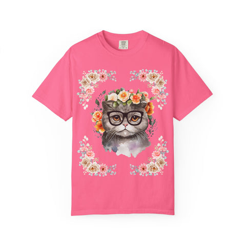 Geeky Goddess Gray Cat Unisex T-Shirt