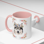 Geeky Goddess Siberian Husky Accent Coffee Mug