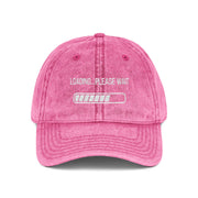 'Loading...Please Wait' Vintage Embroidered Cap