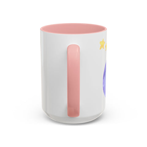 Astronaut Taking Off In Space Accent Coffee Mug
