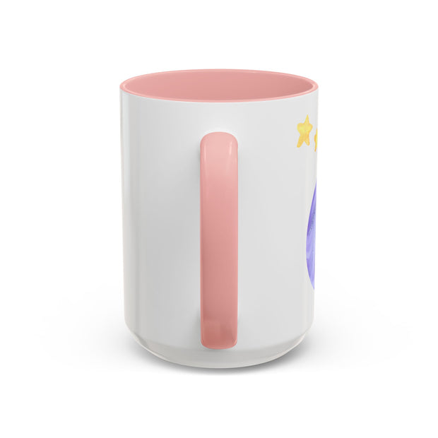 Astronaut Taking Off In Space Accent Coffee Mug