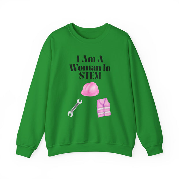 'I Am A Woman In STEM' Engineer Unisex Crewneck Sweatshirt
