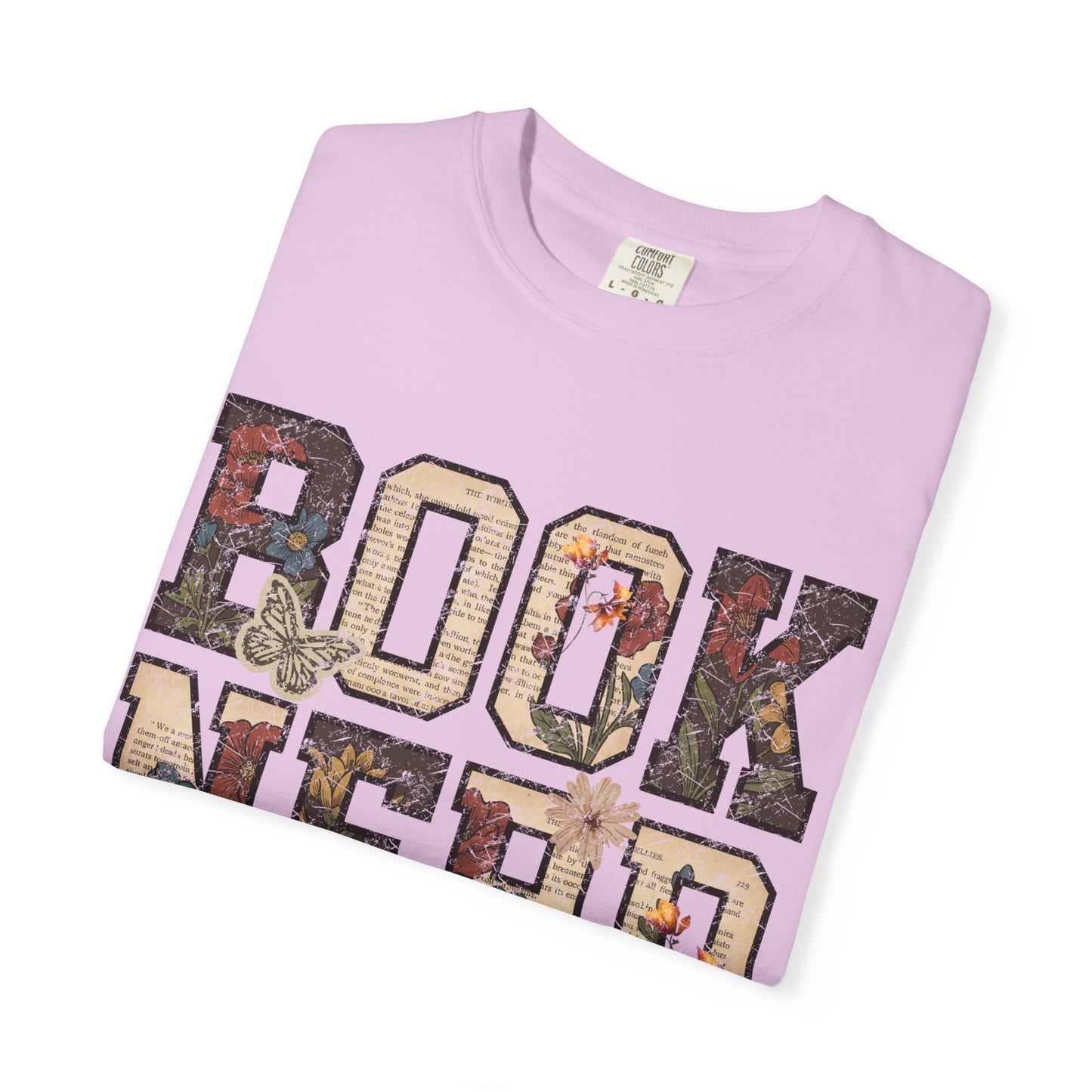 Book Nerd T-Shirt | Vintage Collage Lettering, Reading Lover Tee