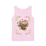 Geeky Goddess Pug Unisex Tank Top