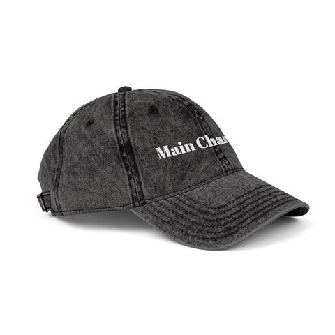 'Main Character' Vintage Embroidered Cap