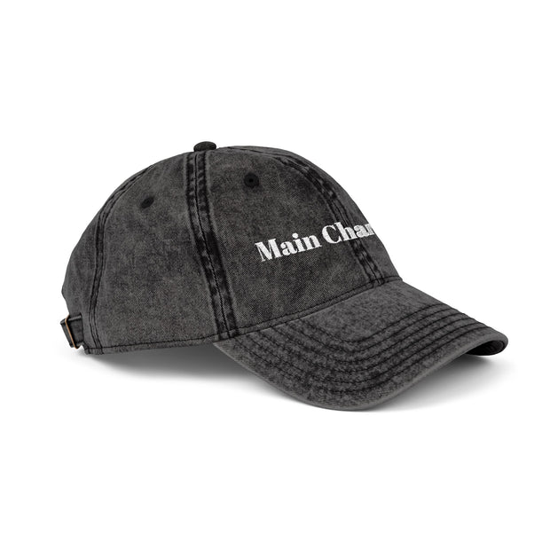 'Main Character' Vintage Embroidered Cap