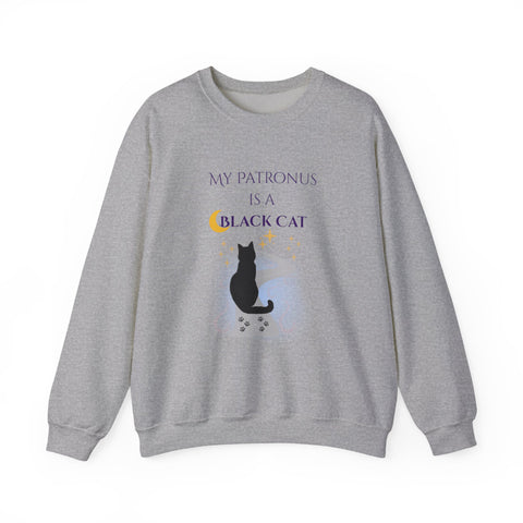 'My Patronus Is A Black Cat' Unisex Crewneck Sweatshirt