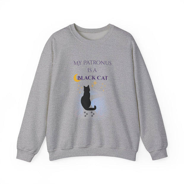 'My Patronus Is A Black Cat' Unisex Crewneck Sweatshirt