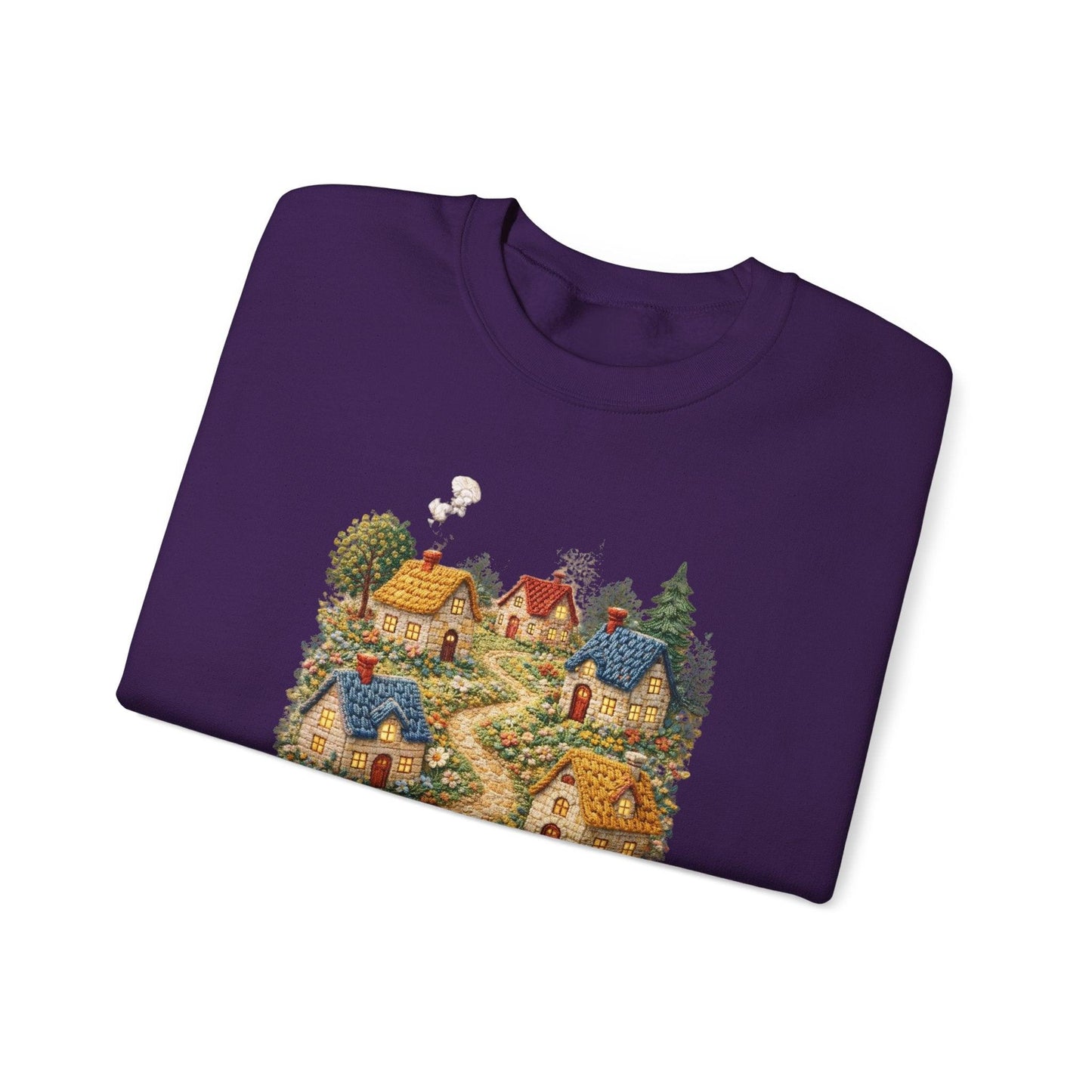 Cozy Cottage Pathway Sweatshirt | Country Village Scenic Crewneck
