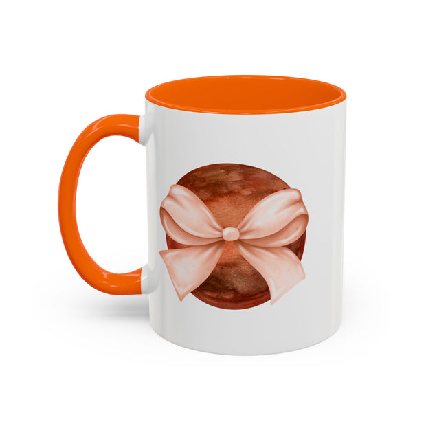 Mars Wrapped In A Bow Accent Coffee Mug