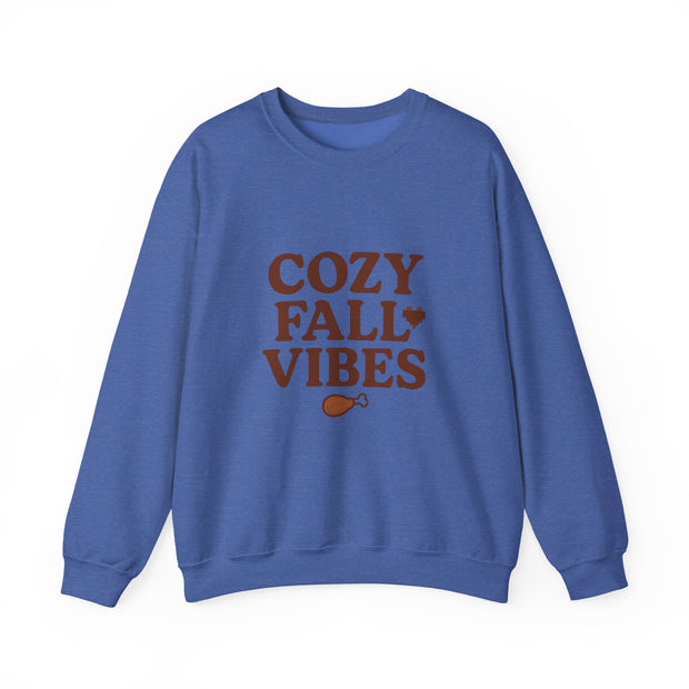 Cozy Fall Vibes Sweatshirt - Unisex Crewneck, Autumn Apparel, Perfect for Thanksgiving, Comfortable Gift, Casual Style