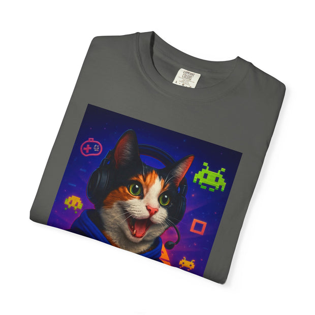 Game On Tricolored Cat Unisex T-shirt