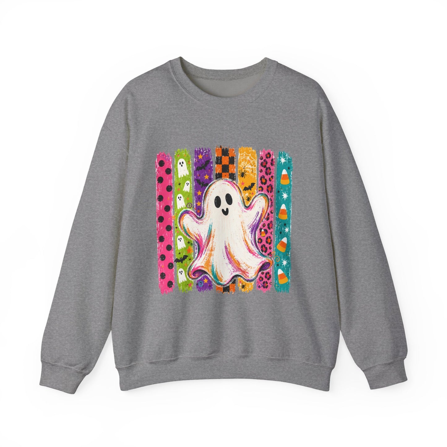 Rainbow Ghost Halloween Sweatshirt | Cute Ghost Graphic Crewneck