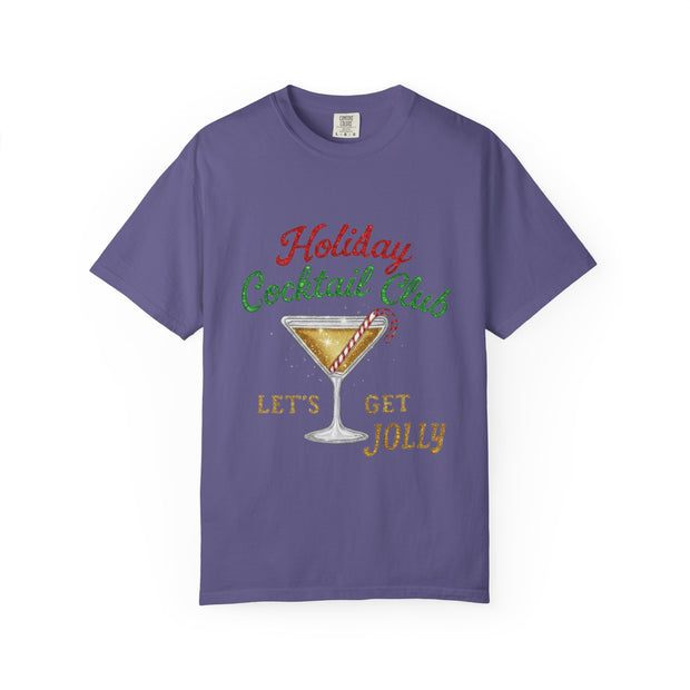 Holiday Cocktail Club T-Shirt | Let's Get Jolly Christmas Tee